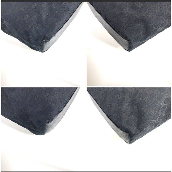 GUCCI Bag Handbag GGCanvas 153009 467891 Black  Authentic - Picture 10 of 12